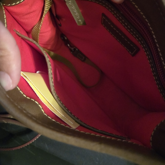 Dooney & Bourke Dark Brown Leather Shoulder Bag - Picture 4 of 7